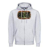 Aunt Camouflage Zipper Hoodie | Teevron