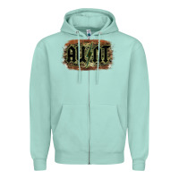 Seafoam Aunt Camouflage Zipper Hoodie - Bettercallsaul