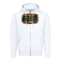 White Aunt Camouflage Zipper Hoodie - Bettercallsaul