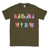 Army Green custom crayons Classic Tee - MaliasSmallBusiness