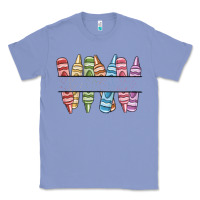 Colony Blue custom crayons Classic Tee - MaliasSmallBusiness