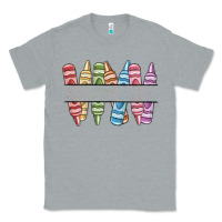 Heather Grey custom crayons Classic Tee - MaliasSmallBusiness