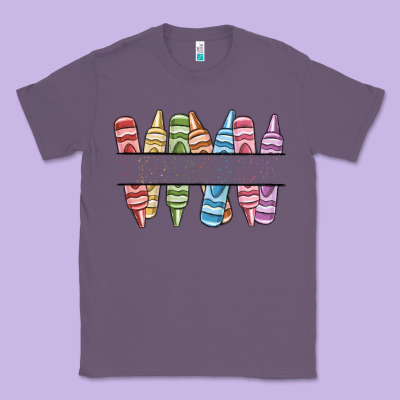 Custom Crayons Classic Tee Designed By Maliassmallbusiness