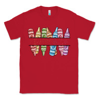 Red custom crayons Classic Tee - MaliasSmallBusiness