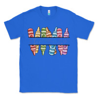 True Royal custom crayons Classic Tee - MaliasSmallBusiness