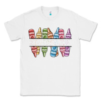 White custom crayons Classic Tee - MaliasSmallBusiness