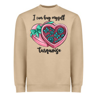 Mushroom i can buy myself turquoise Heavyweight Sweatshirt - MaliasSmallBusiness