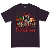 Plum merry christmas pug Premium Tee - JahusDesignShop