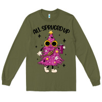 Army Green all spruced up Long Sleeve Tee - MaliasSmallBusiness