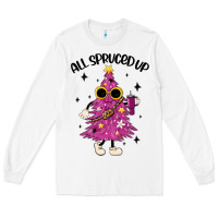 White all spruced up Long Sleeve Tee - MaliasSmallBusiness