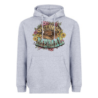 Heather Grey Southern Memal western flowers Heavyweight Hoodie - HowdyJamesFarm