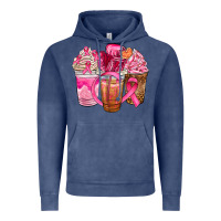 Vintage Denim breast cancer coffee cups Vintage Hoodie - NancyCooperArtShop