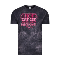Cloud Black i fight cancer whats your super power Vintage Tee - MaliasSmallBusiness