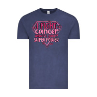 Vintage Denim i fight cancer whats your super power Vintage Tee - MaliasSmallBusiness