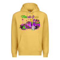Antique Gold mardi gras truck gnome Premium Hoodie - JahusDesignShop