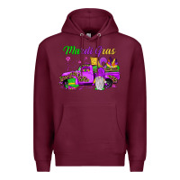 Burgundy mardi gras truck gnome Premium Hoodie - JahusDesignShop