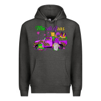 Charcoal Heather mardi gras truck gnome Premium Hoodie - JahusDesignShop