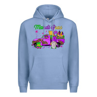 Colony Blue mardi gras truck gnome Premium Hoodie - JahusDesignShop