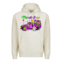 Oatmeal Heather mardi gras truck gnome Premium Hoodie - JahusDesignShop