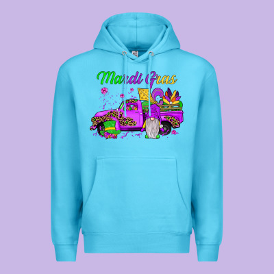 Mardi Gras Truck Gnome Premium Hoodie Designed By Jahusdesignshop