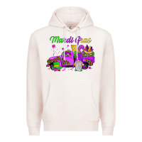 Pale Pink mardi gras truck gnome Premium Hoodie - JahusDesignShop