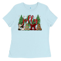 Baby Blue jolly mama Ladies Tee - FaDigitalArtStudio