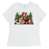 White jolly mama Ladies Tee - FaDigitalArtStudio
