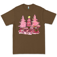 Pink Christmas Trees With Gift Box Bbs Premium Tee | Teevron