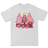 Dove Grey pink christmas trees with gift box bbs Premium Tee - BundleAndBundleShop