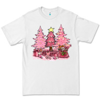 White pink christmas trees with gift box bbs Premium Tee - BundleAndBundleShop