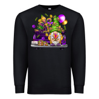 Black Mardi Gras gnome on the truck Premium Sweatshirt - HowdyJamesFarm