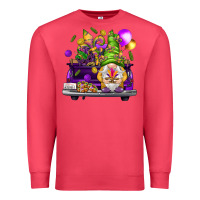 Cardinal Mardi Gras gnome on the truck Premium Sweatshirt - HowdyJamesFarm