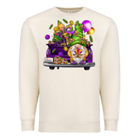 Sandshell Mardi Gras gnome on the truck Premium Sweatshirt - HowdyJamesFarm