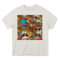 Cream western sunflower bucket cow seamless pattern Heavy Core Tee - HRA Design Shop