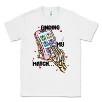 White finding my match Classic Tee - MaliasSmallBusiness