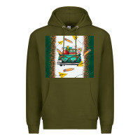 Army Green back to school truck Premium Hoodie - TumblerDesignByShophia