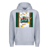 Heather Grey back to school truck Premium Hoodie - TumblerDesignByShophia