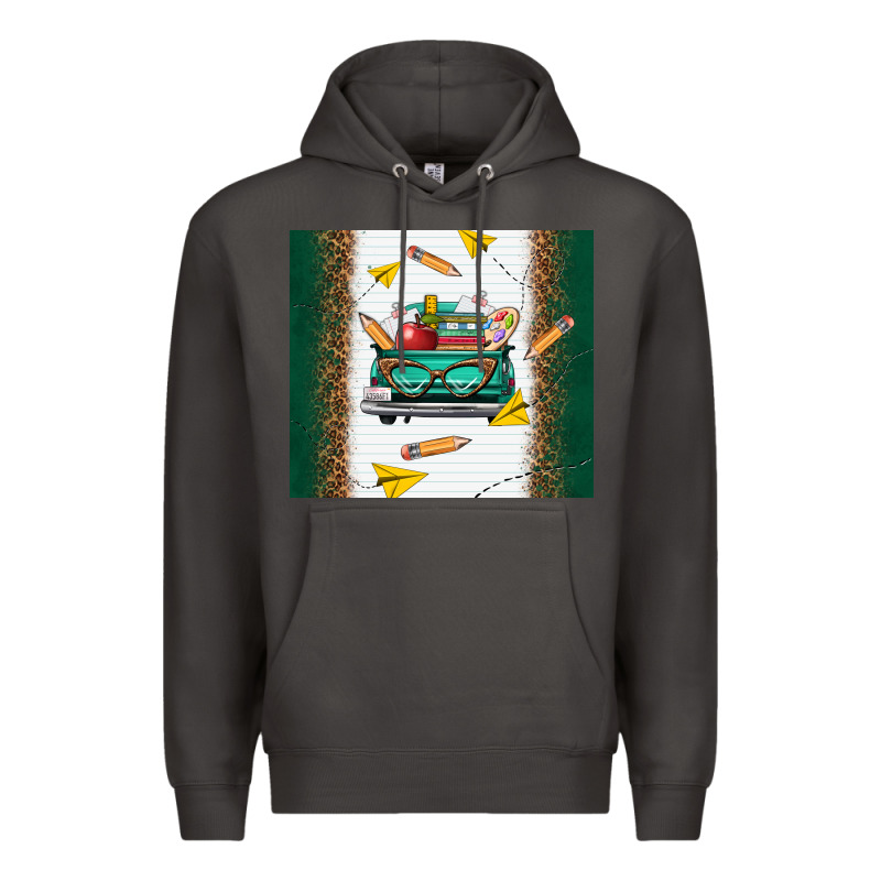 Back To School Truck Premium Hoodie by TumblerDesignByShophia | Teevron