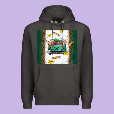 Back To School Truck Premium Hoodie Designed By Tumblerdesignbyshophia