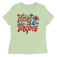 Matcha stars and stripes Ladies Tee - HRA Design Shop