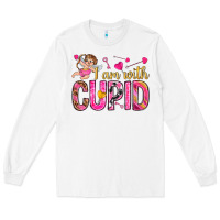 White i am with cupid Long Sleeve Tee - NancyCooperArtShop