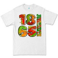 White 1865 juneteenth Premium Tee - AdoDesignShop