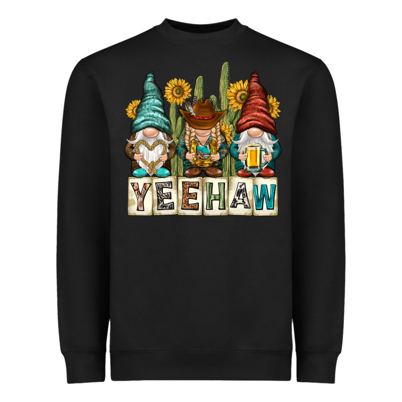Yeehaw With Gnomies Heavyweight Sweatshirt by NancyCooperArtShop | Teevron