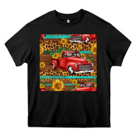Black western farm truck seamless pattern Heavy Core Tee - HRA Design Shop
