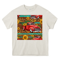 Western Farm Truck Seamless Pattern Heavy Core Tee | Teevron