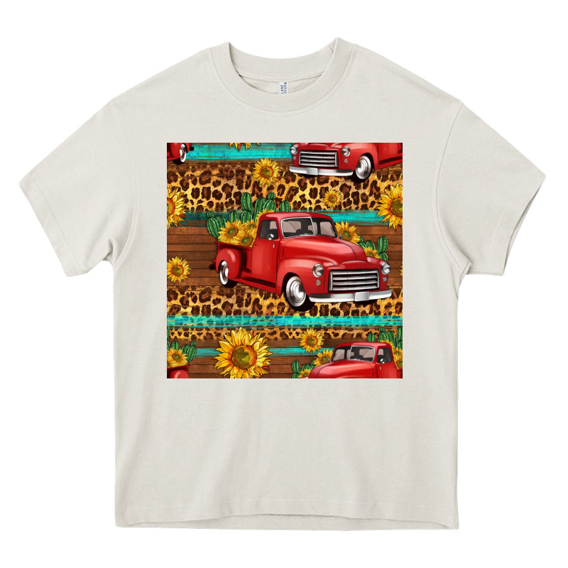 Western Farm Truck Seamless Pattern Heavy Core Tee by HRA Design Shop | Teevron