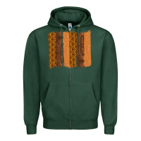 Sports Green Western Wood Glitter Vintage Pattern Zipper Hoodie - Bettercallsaul