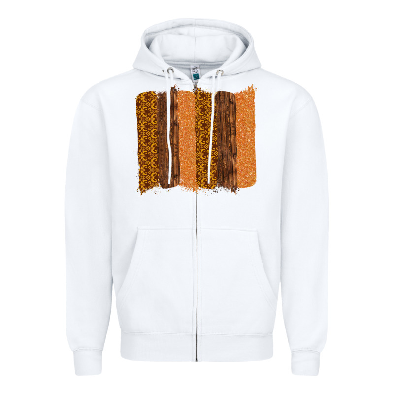 Western Wood Glitter Vintage Pattern Zipper Hoodie by Bettercallsaul | Teevron