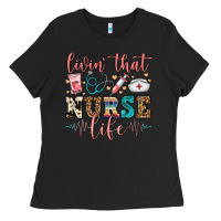 Black livin' that nurse life Ladies Tee - FaDigitalArtStudio