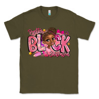 Army Green Pretty Black Educated Classic Tee - CowhideDigitalArt